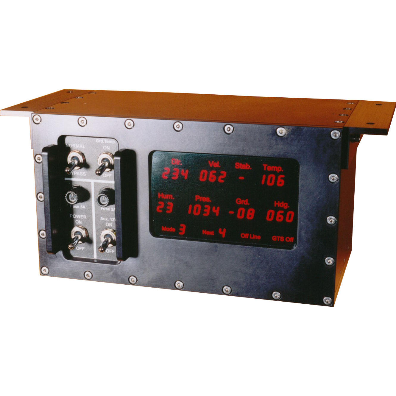 Meteorological data display unit for which Martech designed an interface